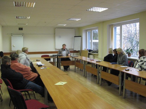 Сустрэча з Ромасам Туронісам, намеснікам старшыні прафсаюза настаўнікаў Літвы 